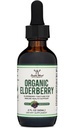 Organic Elderberry Liquid 2 Fl Oz (60 Servings) - Tincture for Immune System Support by Double Wood