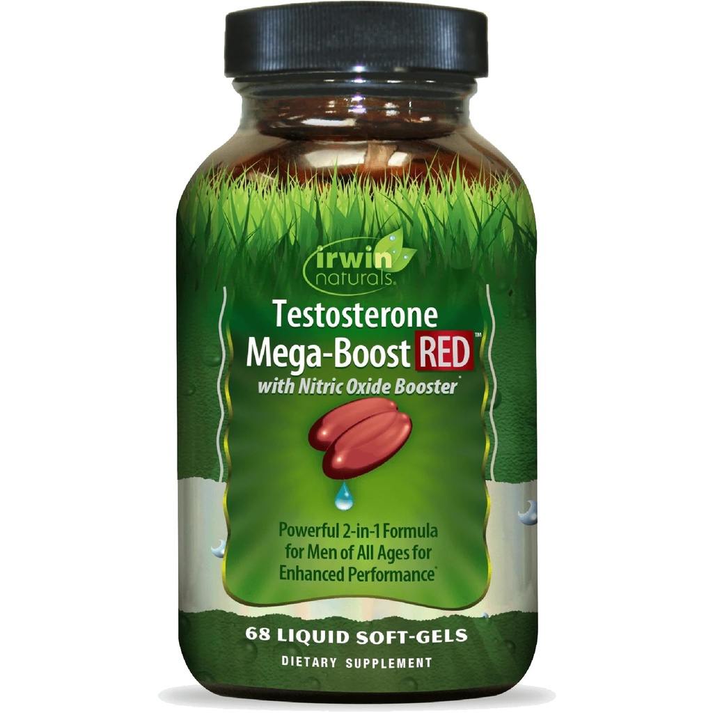 Irwin Naturals τεστοστερόνη Mega Boost Red 68 Sgels