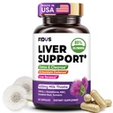 Fidus Liver Detox Cleanse & Repair Capsules - 400mg Milk Thistle Extract with NAC, Turmeric, TUDCA & Dandelion - USA Quality