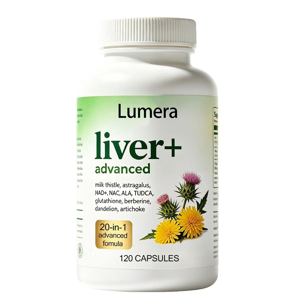 Lumera Liver Advanced Capsules, TUDCA Milk Thistle NAC,120 Capsules(1pc)