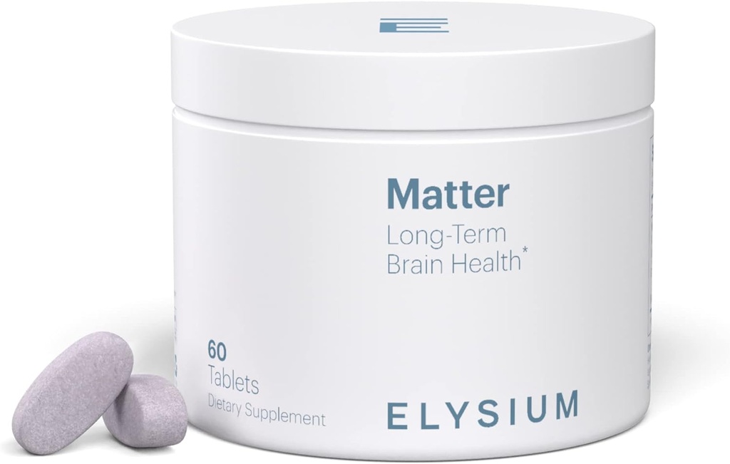 ELYSIUM Matter - 30 εξυπηρετήσεις - Συμπλήρωμα εγκεφάλου για τη μνήμη και την εστίαση Omega 3 συμπλήρωμα + DHA - Βιταμίνες για την υποστήριξη της υγείας του εγκεφάλου και της μνήμης