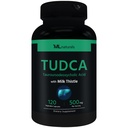 ML Naturals TUDCA with Milk Thistle 120 Vegetable Capsules, TUDCA 500mg, Milk Thistle 1,000mg (100mg of 10:1 Extract) per Serving, Gluten Free
