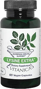 Vitanica Lysine Extra, Immune System Support, Vegan, 60 Capsules