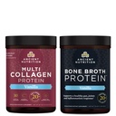 Ancient Nutrition Multi Collagen Protein Powder, Vanilla, 45 Servings + Bone Broth Protein Powder, Vanilla, 20 Servings
