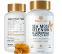 Prime Code Sea Moss Capsules with Selenium – 3-in-1 Blend with Bladderwrack & Burdock Root – Supports Immune Health & Daily Wellness – Vegan – 60 Capsules