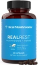 Real Mushrooms RealRest Κάψουλες – Βιολογικό εκχύλισμα Mushroom Reishi και Balm Λεμονιών – Ηρεμία, Ευεξία & Ευεξία Υποστήριξη – Vegan, Μη ΓΤΟ, Χωρίς Φίλτρα – 60 Count Λειτουργικό συμπλήρωμα Mushroom