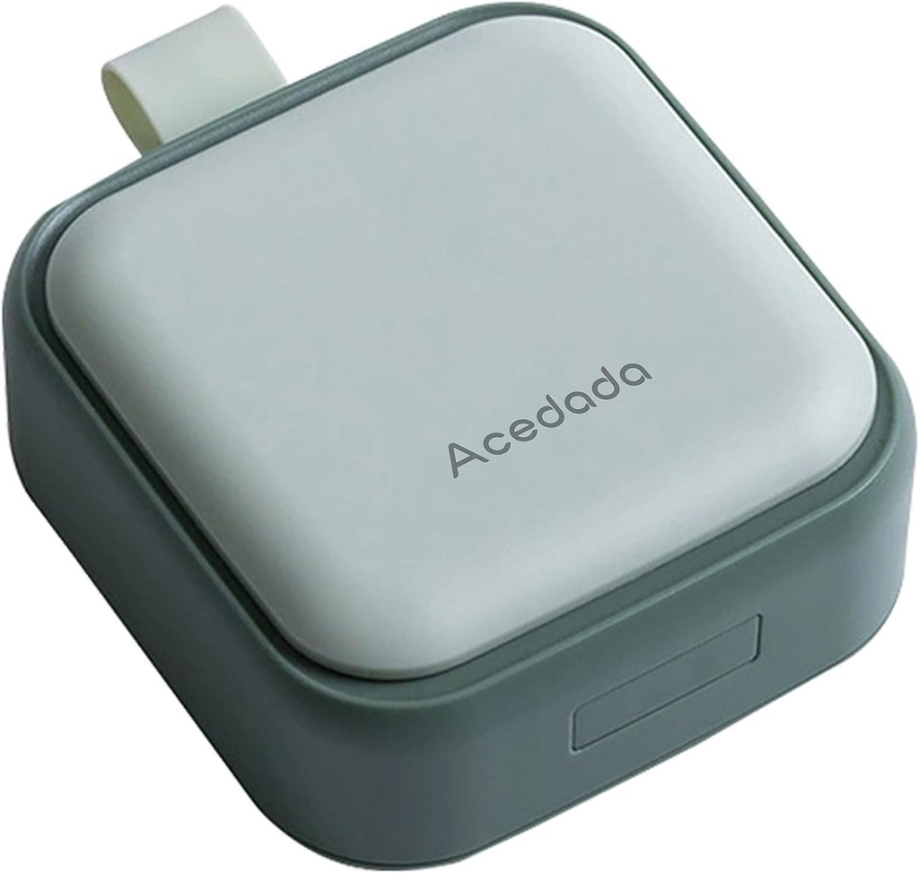 Μικρή υπόθεση χαπιών, χαριτωμένο κουτί χαπιών - Acedada Travel Daily Pill Organizer, Portable Pretty Pill Container for Purse Pocket, Compact Medicine Holder for Vitamins, Fish Oils, Συμπληρώματα, Green