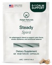 Adapt Naturals Steady Spirit Stress, Anxiety & Mood Support Supplement for Women and Men with Ashwagandha, L-Theanine, Holy Basil, Saffron, and Lemon Balm - Stress Relief Supplement - 30 Day Supply