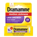 Dramamine Motion Sickness Less Drowsy, for Nausea Relief During Travel, 16 Count