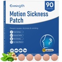 90ct Motion Sickness Patches Non Drowsy Sea Sickness Patches for Cruise Travel Essentials, Hydrocolloid Patch Behind Ear for Car Airplane Ship Road Trip Altitude Sickness, Fast Acting & Lasts 72 Hours