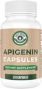 Αριστερή Ακτή Απόδοση Apigenin Συμπλήρωμα 50mg Κάψουλες - 4 Μήνες Προμήθεια - Ισχυρό Φλαβονοειδές για βελτιωμένο ύπνο, χαλάρωση και άγχος