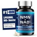 Liposomal NMN + NAD Supplement – Dual-Source NAD+ Support with Resveratrol, AKG & Urolithin A – Cellular Energy, Vitality & Daily Wellness – 60 Capsules