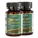 Liposomal NAD+ Resveratrol Supplement - NMN Alternative with Trans-Resveratrol, Quercetin & Fisetin - NAD Plus Booting for Women and Men, Cellular Energy & Healthy Aging, Non-GMO | 120 Capsules