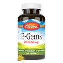 Carlson - E-Gems, 400 IU, Heart Health & Optimal Wellness, Αντιοξειδωτικό, 200 μαλακά τζελ