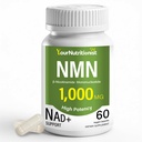 NMN Supplements 1000mg -99.9% Purity Tested- NAD+ Precursor - Non-GMO - 60 Vegan Capsules