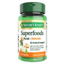 Nature’s Bounty Superfoods Plus Immune for Immune Support plus Fruits and Vegetables Supplement, Superfood, 30 Capsules