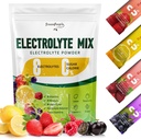 GREENPEOPLE Ηλεκτρολύτες Σκόνη Όχι Ζάχαρη - Ζάχαρη Χωρίς Ενυδάτωση Ηλεκτρολυτικά Πακέτα - Φρούτα Γεύσεις Ηλεκτρολυτικό Μείγμα Ποτού - 8 Ηλεκτρολύτες 5 Βιταμίνες & Ορυκτά Vegan Μη-GMO 16 Sticks