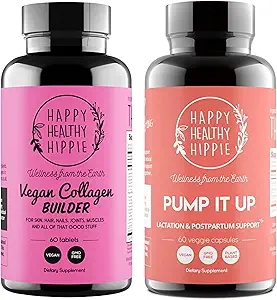 Happy Healthy Hippie Αντλία μέχρι συμπλήρωμα Γαλουχίας & Vegan Collagen Builder