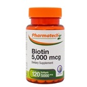 Biotin 5000 mcg, Vitamins for Hair Skin and Nails, Improve Nail Quality, Non-GMO, Gluten Free, Supplement for Women, High Potency, 120 Softgels