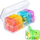 Zoksi Pill Organizer 2 φορές την ημέρα, Εβδομαδιαία 7 Day Pill Box, Καθημερινή Am Pm Pill Pill Organizer, Travel Pill περίπτωση για την ιατρική, ιχθυέλαια, βιταμίνη, συμπλήρωμα