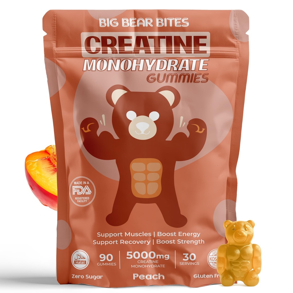 Creatine Monohydrate Gummies for Men & Women 