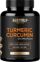 Turmeric Curcumin with BioPerine Black Pepper and 95% Curcuminoids - High Absorption Turmeric Supplements 1300mg for Hearth Health - Non-GMO, Gluten Free - 120 Capsules