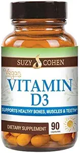 Script Essentials Vegan Vitamin D3 5.000 IU για την υγιή λειτουργία των μυών, την υγεία των οστών, και την ανοσοποιητική υποστήριξη - Μη ΓΤΟ, χωρίς γλουτένη και Kosher Certified - 90 Υπηρεσίες