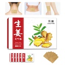 (120pcs) Ginger Patch for Muscle & Joint Relief - Natural Heat Therapy for Back, Neck, and Joint Discomfort - Long-Lasting,Ginger & Mugwort Patches for Targeted Comfort,10Hour Long Lasting Relief