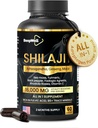Shilajit κάψουλες για άνδρες και γυναίκες, 16.000mg καθαρό οργανικό σιλατζίτ των Ιμαλαΐων υποστηρίζει ζωτικότητα και ευεξία,Premium καθαρό συμπλήρωμα Ιμαλαΐων 2 μήνες προσφοράς, 60 κάψουλες