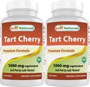 Best Naturals Tart Cherry Extract 1000 mg 120 Capsules (120 Count (Pack of 2))