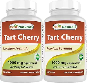 Best Naturals Tart Cherry Extract 1000 mg 120 Capsules (120 Count (Pack of 2))