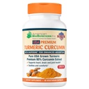 Pure USA Grown Premium Turmeric Curcumin with BioPerine 1500mg - 95% Standardized Curcuminoids & Black Pepper Extract for Enhanced Absorption - Natural Joint Support - 90 Capsules