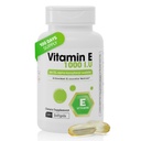 Vitamin E 1000 IU Softgels – Antioxidant Supplement with DL-Alpha-Tocopheryl Acetate – Skin & Body Support Capsules – 100 Count, 100 Day Supply