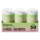 BIOPURE Antibacterial Hand Wipes Juicy Watermelon Scented | Antibacterial Wipes with Aloe and Vitamin E | 5"x7" Wet Wipes Canister | No Parabens, Sulfates or Phthalates, Kills 99% of Germs, 150 Ct