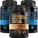 MEDCHOICE Turmeric & Ginger (120ct) και Nootropic Brain (120ct) Συμπλήρωμα Bundle - Wellness Duo για το Joint, Digestion, Brain, & Mood Support - Vegan, Non-GMO, Gluten-free