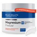 Magnesium Freeze - Topical Magnesium Cream with Niacinamide for Joints, Low Back, Knee, Hip, & Foot - Fast Acting Cooling Formula - Lightweight, Non-Greasy - 4oz