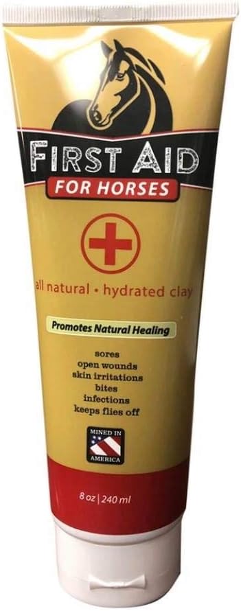 REDMOND First Aid All Natural Hydrated Clay for Horses, 8 Ounce Tube