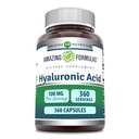 Amazing Formulas Hyaluronic Acid 100 Mg Supplement | Capsules | Non-GMO | Gluten-Free | Made in USA (1 Pack, 360 Count)