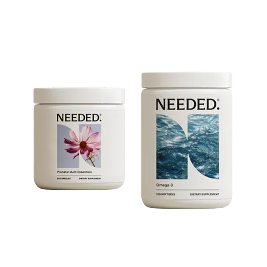 Needed. Virtual Bundle Prenatal Multi Essentials & Omega-3 Bundle | Comprehensive Nutrition for Pregnancy & Postpartum