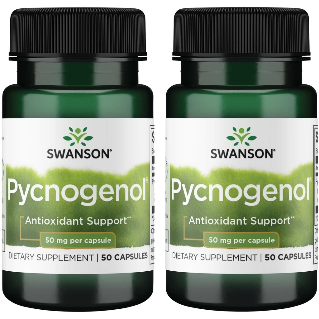 Swanson Pycnogenol 50 mg 50 Caps (2 Pack)