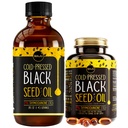 Maju Superfoods Black Seed Oil Liquid & Capsules Bundle