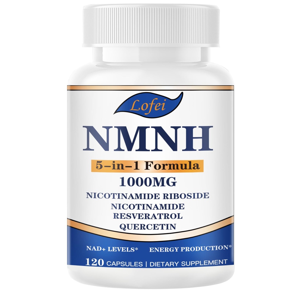 NMNH (Dihydronicotinamide Mononucleotide),NMNH Supplement 1000mg Pure Nicotinamide Mononucleotide Boosts NAD+ Levels, NAD Supplement,for Energy,Immune,Non-GMO, Gluten Free,120 Capsules