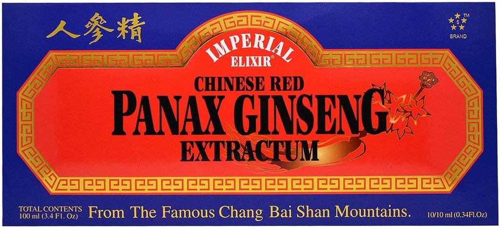 Chinese Red Panax Ginseng Extractum - Φιαλίδια Imperial Elixir (Εταιρεία Ginseng) 10 Φιαλίδιο