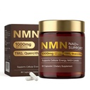 NMN Supplement 1000mg, 4-in-1 Liposomal NMN 1000mg Pure Organic for NAD+ Supplement with Quercetin, TMG, NMNH Alternative, Supports Cellular Energy & NAD+ Levels for Men & Women, 60 Capsules