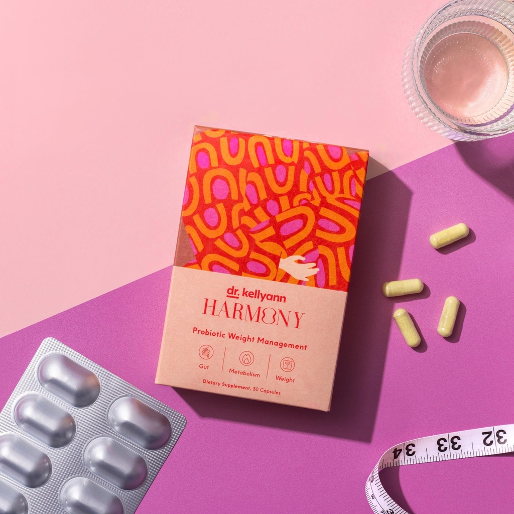 Dr. Kellyann Harmony Probiotic Weight Management (30 Κάψουλες) Prebiotic and Probiotic to Support Weight Management and Promote Optimal Gut Health
