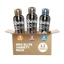 OWYN Only What You Need Pro Elite Protein Shake Variety Pack, 32g Protein, 0g Sugar, High Protein, Dairy Free, Gluten Free, Plant Based Protein Drink, 12 Count