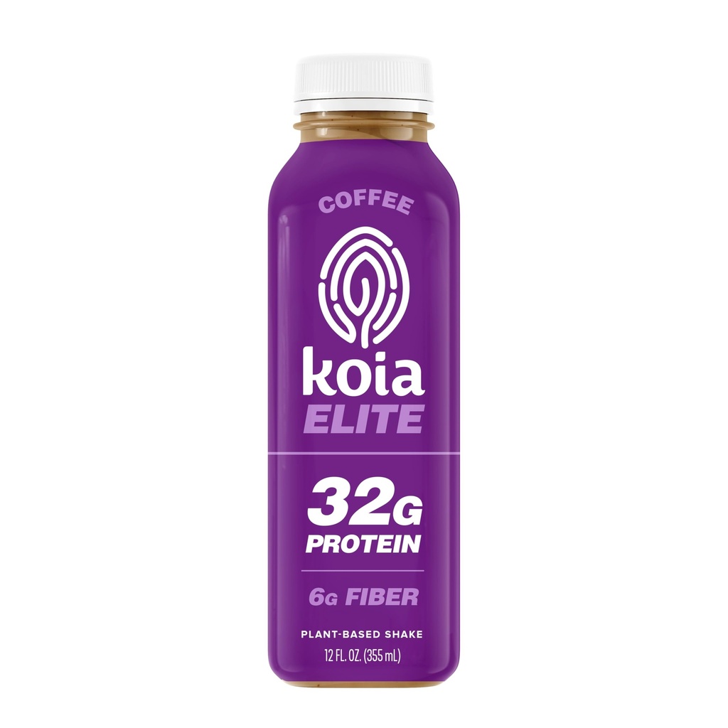 Koia Elite - Coffee - 32g Protein - Ready To Drink Plant Protein Shake - Low Sugar, Dairy Free, Gluten Free, Soy Free, Non GMO, Kosher, Vegan (12 Fl Oz)