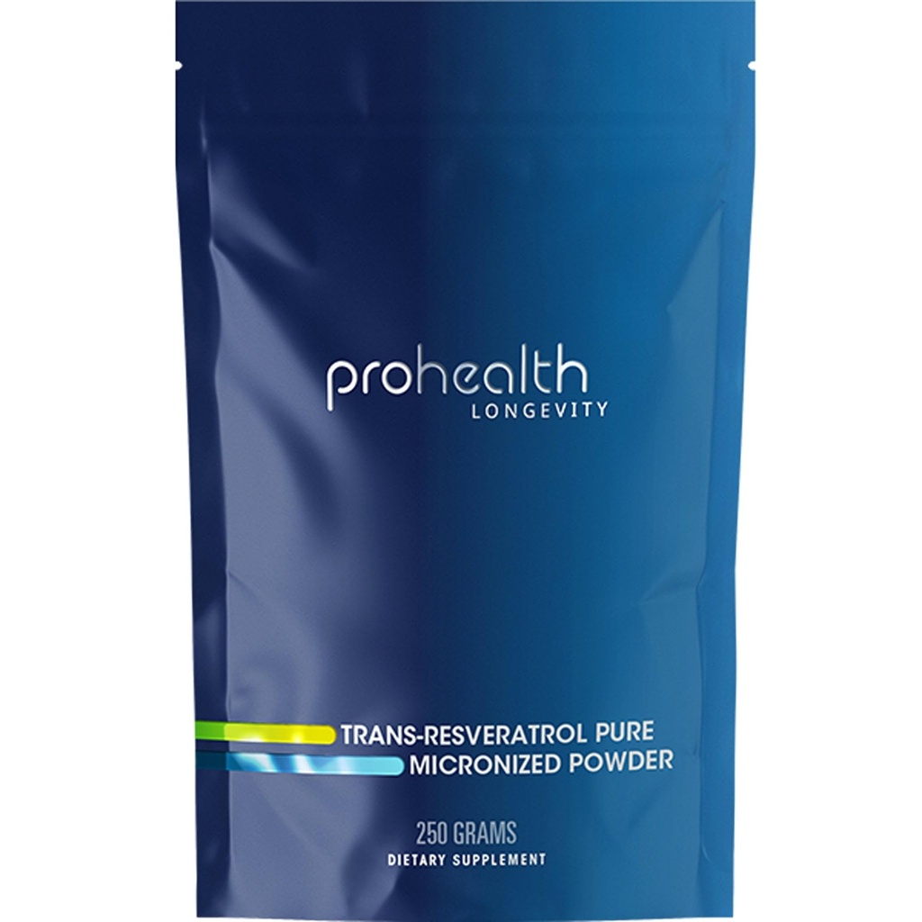 ProHealth Longevity Bulk Trans Resveratrol Powder 250 Grams - Καθαρή Φαρμακευτική Βαθμός, 1000 mg ανά Scoop, Superior Απορρόφηση και βιοδιαθεσιμότητα