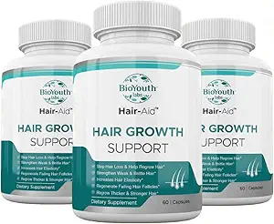 Labs Hair Growth Vitamins Supplement for Thicker Hair Growth,180 Κάψουλες - Nutritious Blend of Vitamin E, Raspberry Ketone, Iron & Saw Palmetto to minimize Hair Loss for Both Women & Men.