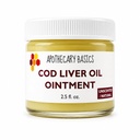 Cod Liver Oil Ointment - Handmade Traditional Skin Balm with Vitamins A & D - Rich Moisturizing Ointment for Dry Skin - Original Formula - 2.5 fl oz